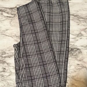 Stylish Black and White Plaid Pants